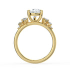 The Aurora Ring - Pear with Round Brilliant Accents