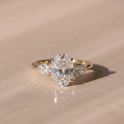 The Vivienne Ring — Oval and Pear Trilogy Lab-Grown Diamond Engagement Ring | The Jewel Concierge