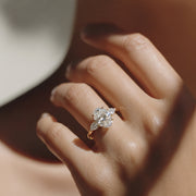 The Vivienne Ring — Oval and Pear Trilogy Lab-Grown Diamond Engagement Ring | The Jewel Concierge