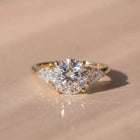 The Vivienne Ring — Round and Pear Trilogy Lab-Grown Diamond Engagement Ring | The Jewel Concierge