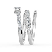 The Noa Ring — Lab-Grown Diamond Wrap Ring in White Gold | The Jewel Concierge