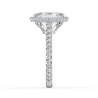 The Gemma Ring - Radiant Orbital Halo Cathedral with Pavé Band
