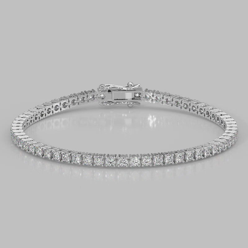 The Signature Tennis Bracelet – 360° Turntable View – The Jewel Concierge
